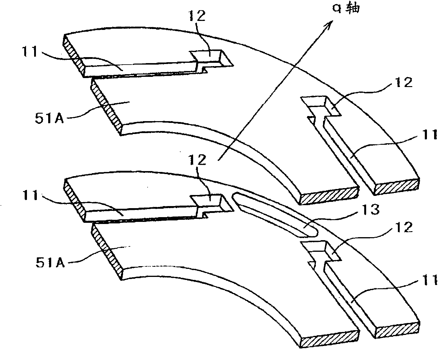 Permanent magnetic type rotational electric device