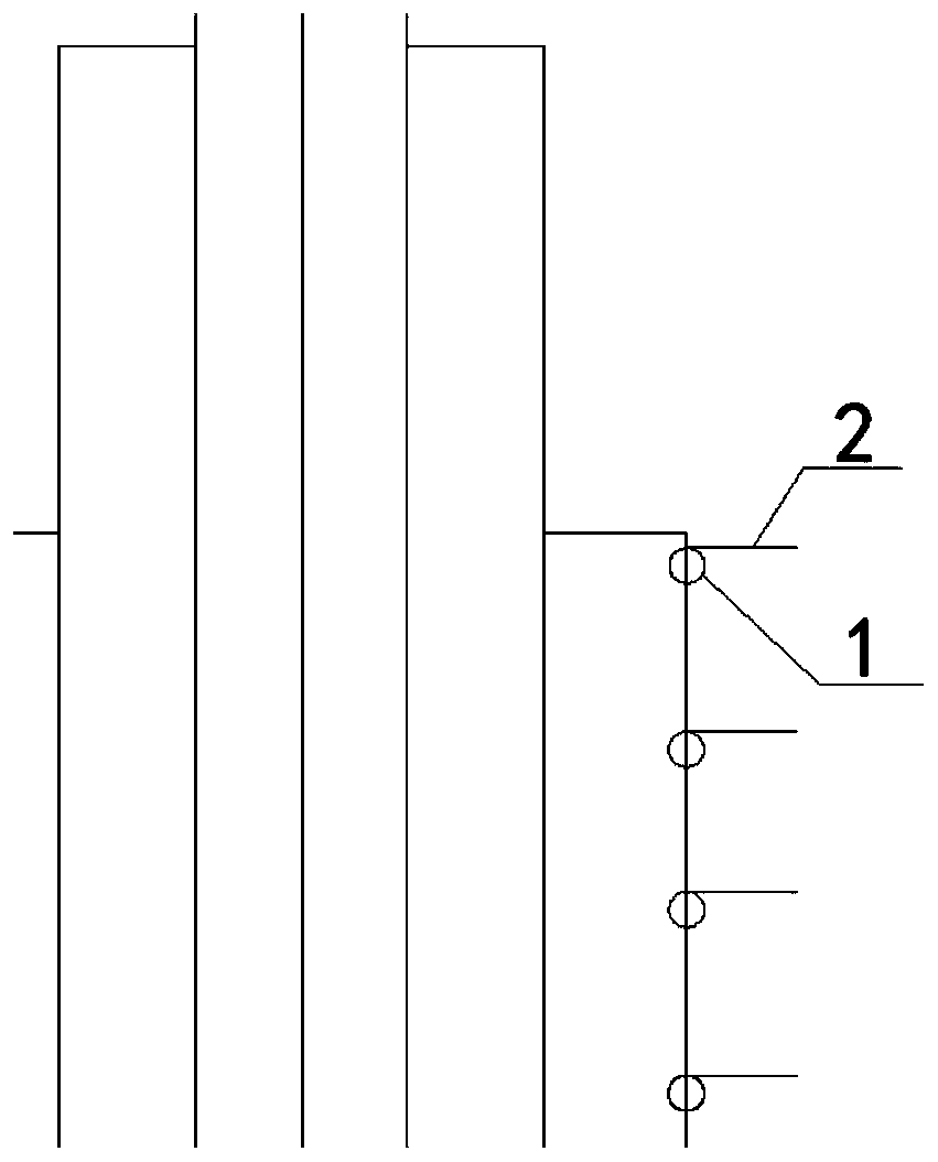 Method for installing large-area lightweight aggregate wall -supporting column