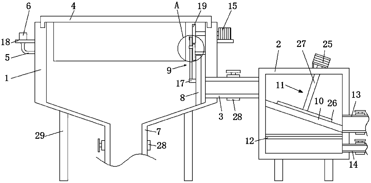 Sewage purification treatment device for municipal sewage pipe network