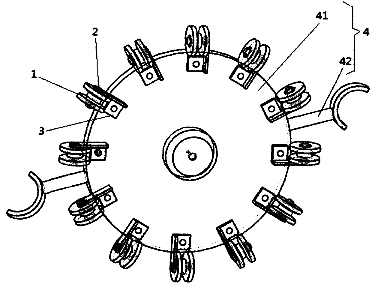 Device used for preventing scratching of aluminum conductors