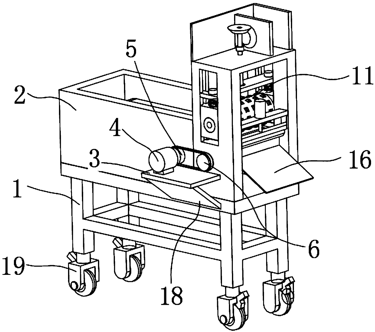 Slitting device for continuous solid food detection