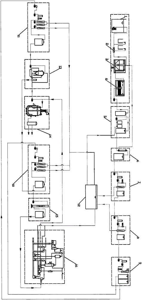 System for preparing potassium sulfate from high-salt-content industrial wastewater and technology of system