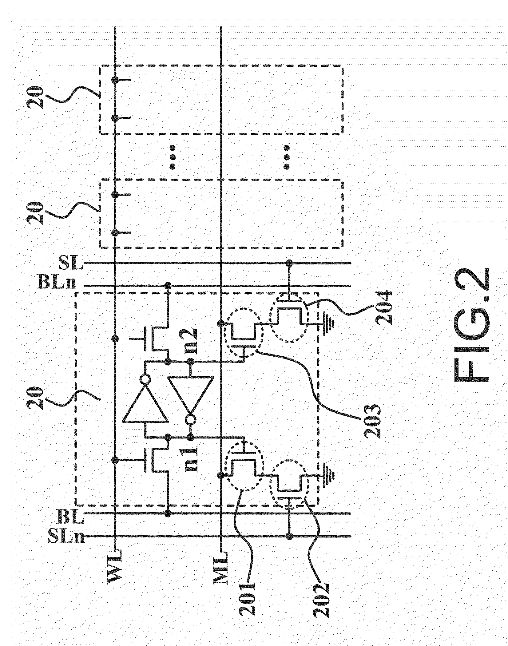 Read and match circuit for low-voltage content addressable memory