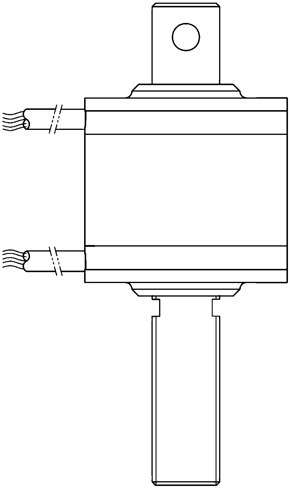 Thin-film sputtering force transducer adapting to lunar environment