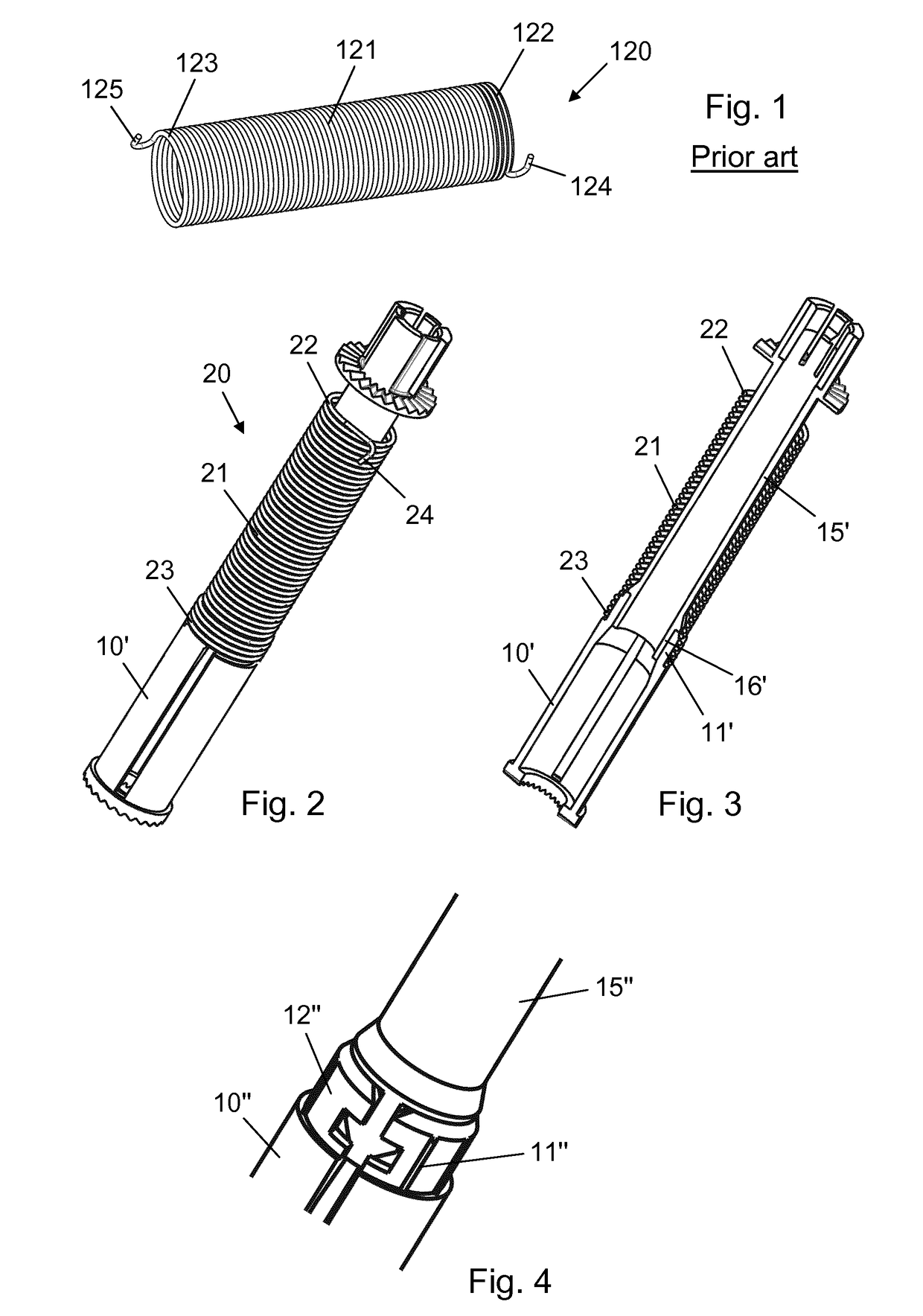 Torsion spring fixation in automatic drug delivery device