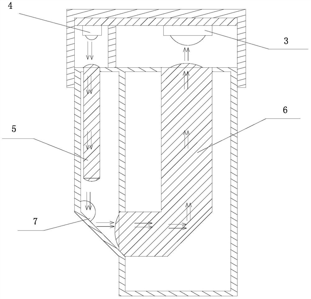 Photoelectric liquid level sensor