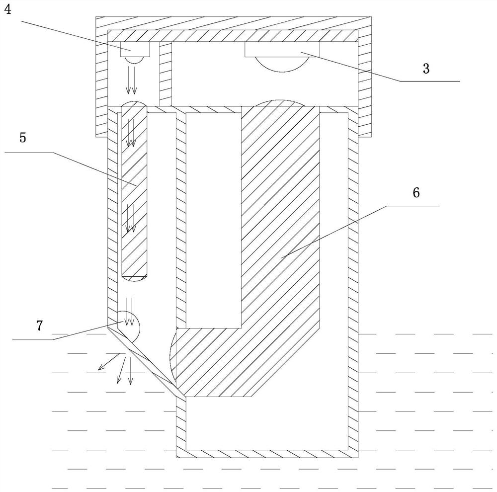 Photoelectric liquid level sensor