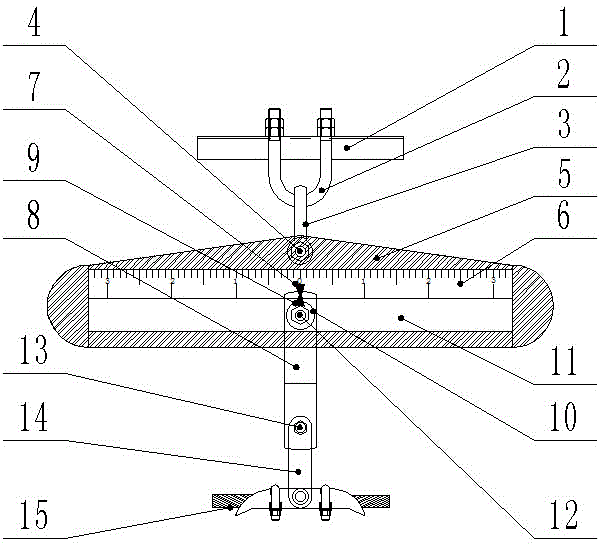 Automatically adjustable stroke yoke plate for electric power lines in mining influence region