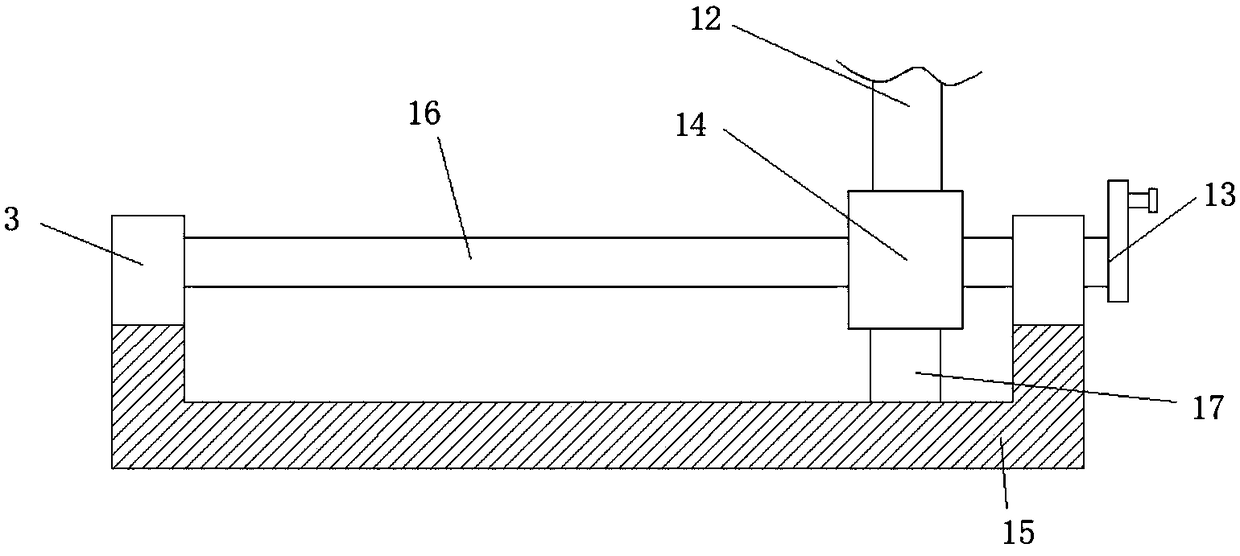 Automobile processing part clamping device with good fixing performance