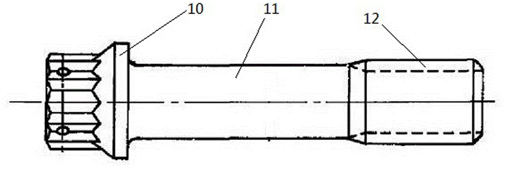 Bolt fatigue test clamping device and centering tool thereof