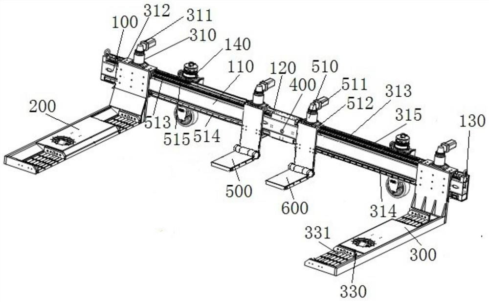 Control system and method of outer forklift parking robot with foldable stop arms