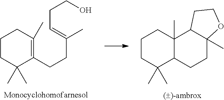 Method for synthesising ambroxide from ageratina jocotepecana