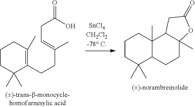 Method for synthesising ambroxide from ageratina jocotepecana