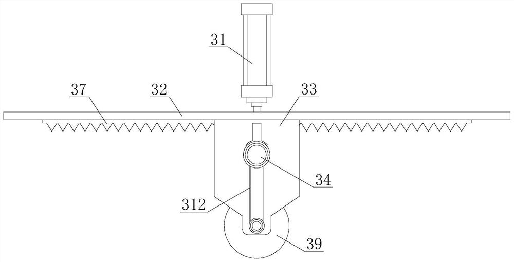 Glass fog residue dust falling device for plain glass cutting and implementation method of glass fog residue dust falling device