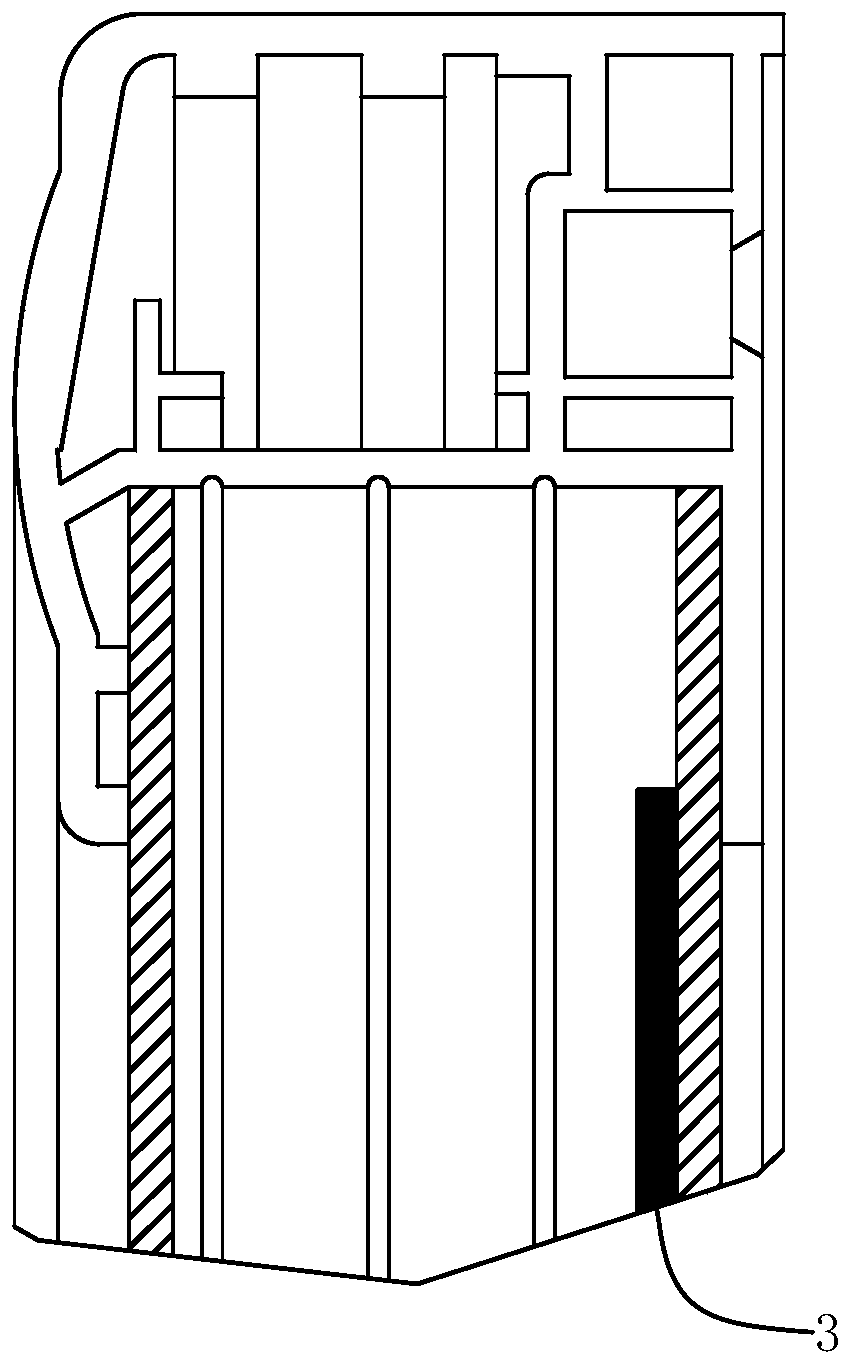 Refrigeration display cabinet having advertisement display function and without shielding commodities