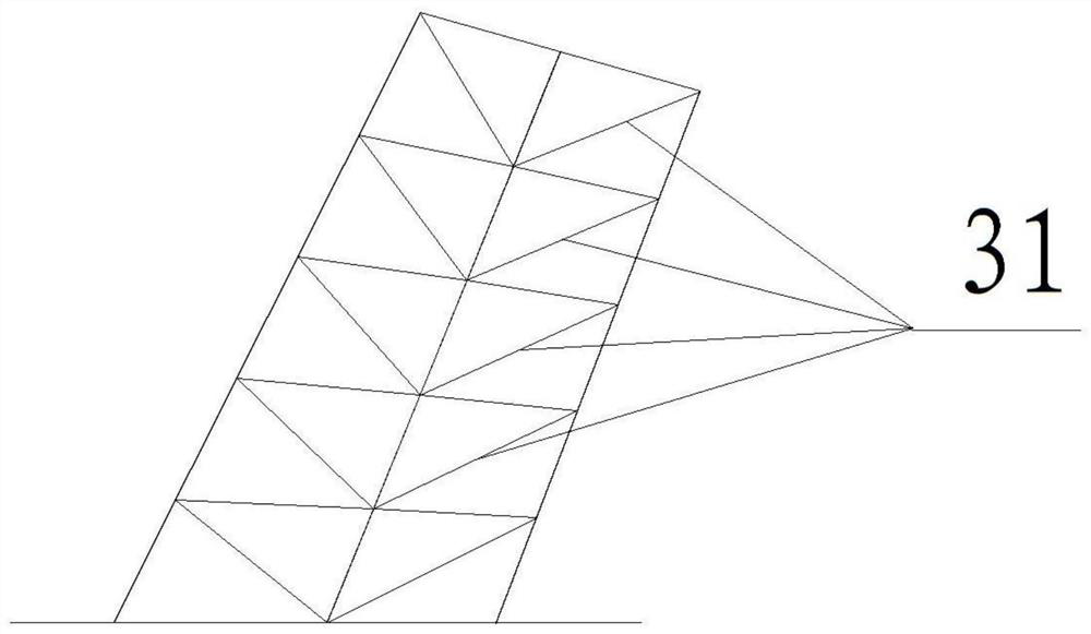 Air film structure with internal rigid restraint device