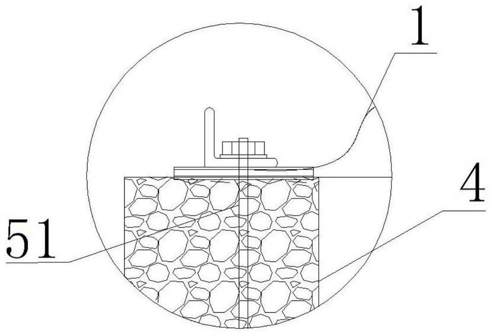 Air film structure with internal rigid restraint device