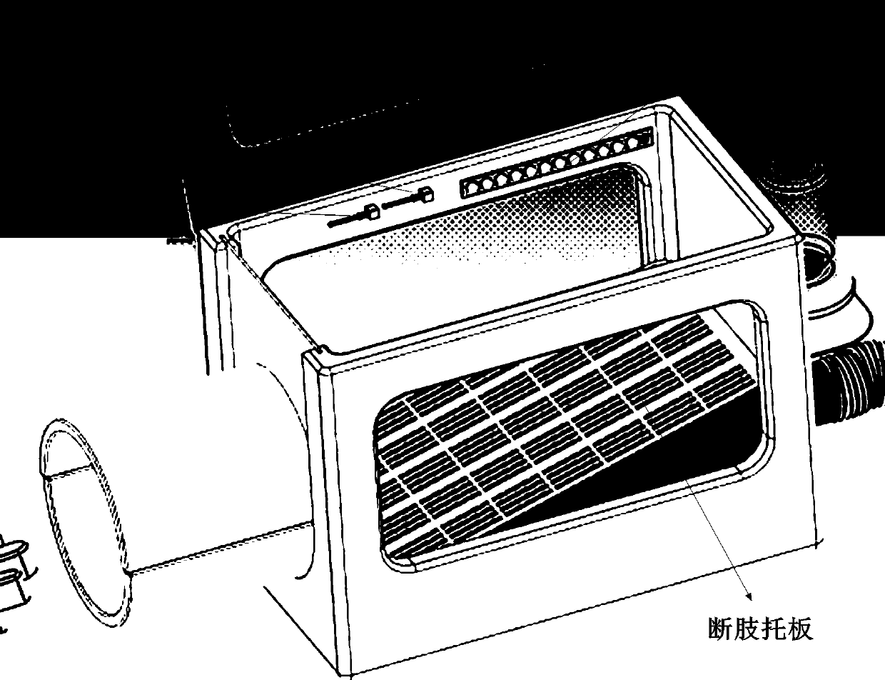 Intelligent broken limb temperature and humidity double-control box device