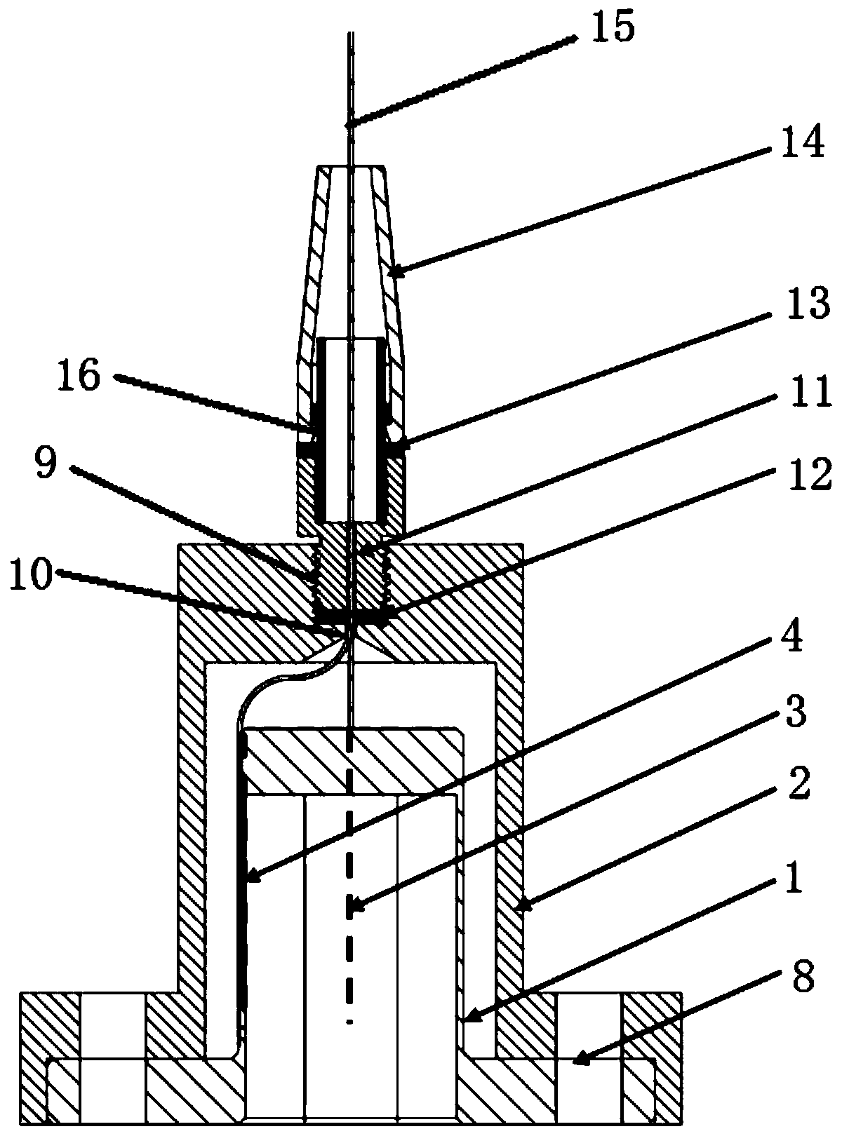 Fiber grating sensor capable of measuring temperature and pressure simultaneously and measurement method