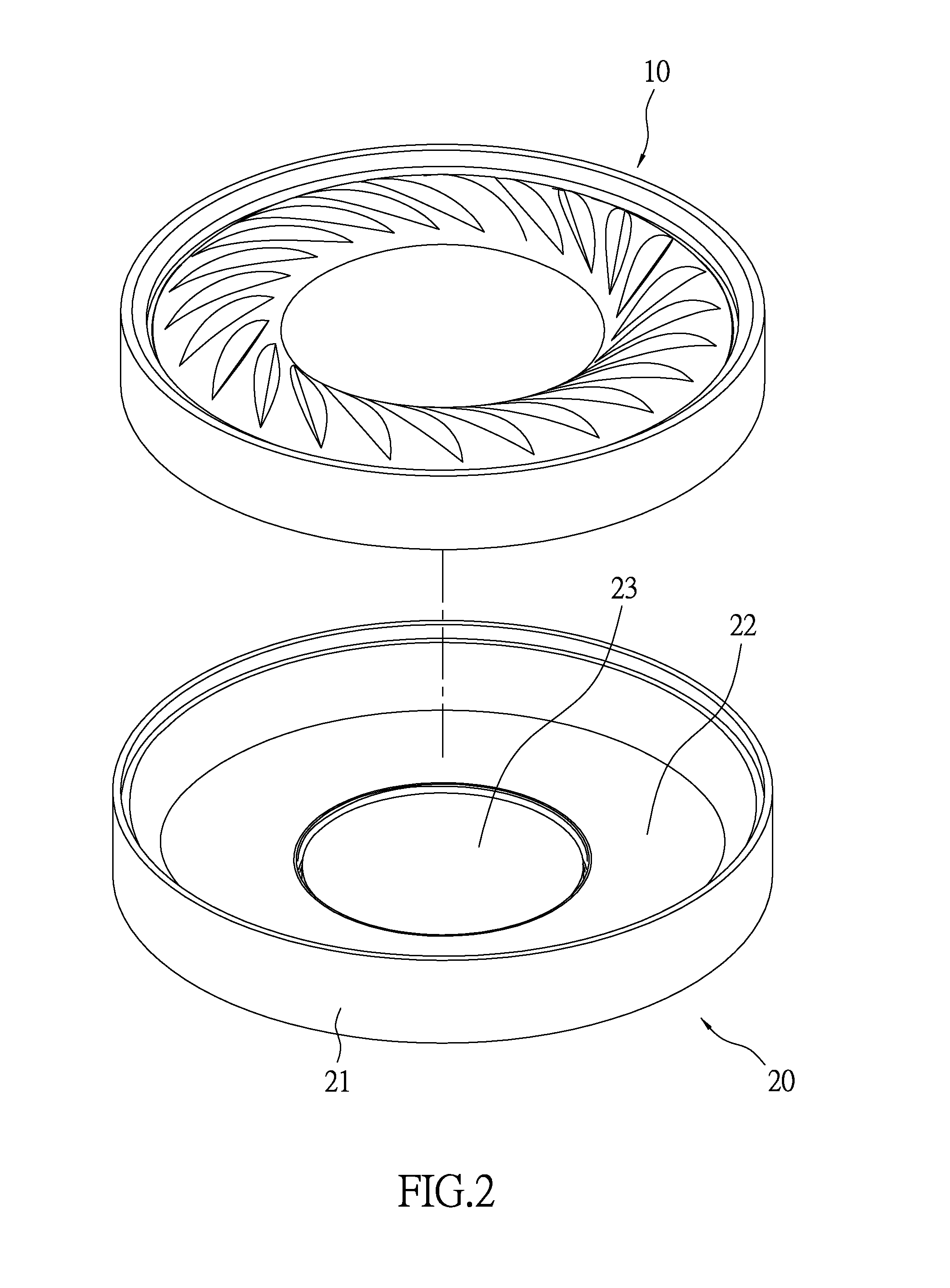 Headphone with passive diaphragm