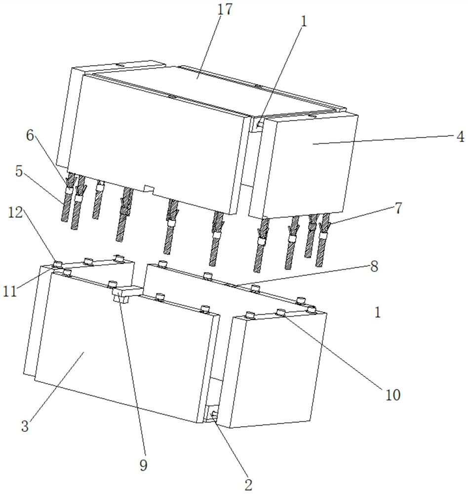 New energy automobile power battery shell mounting method