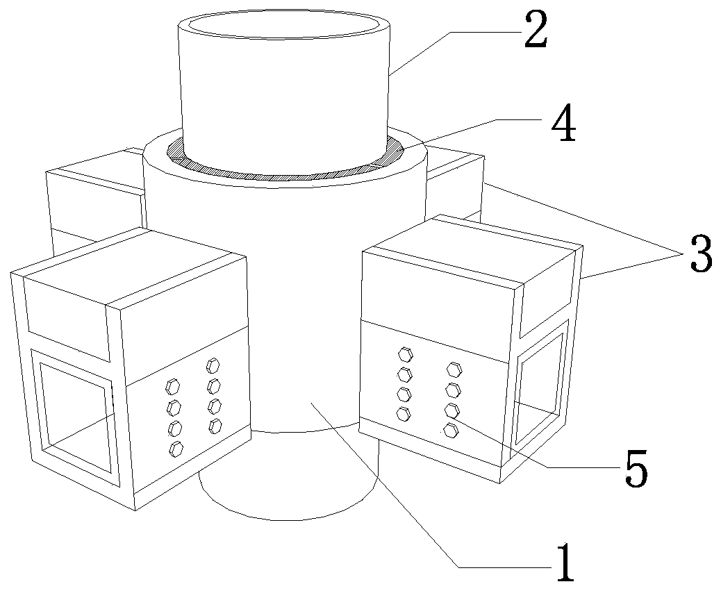 Self-locking fiber reinforced polymer (FRP) profile beam-column joint capable of being fabricated quickly