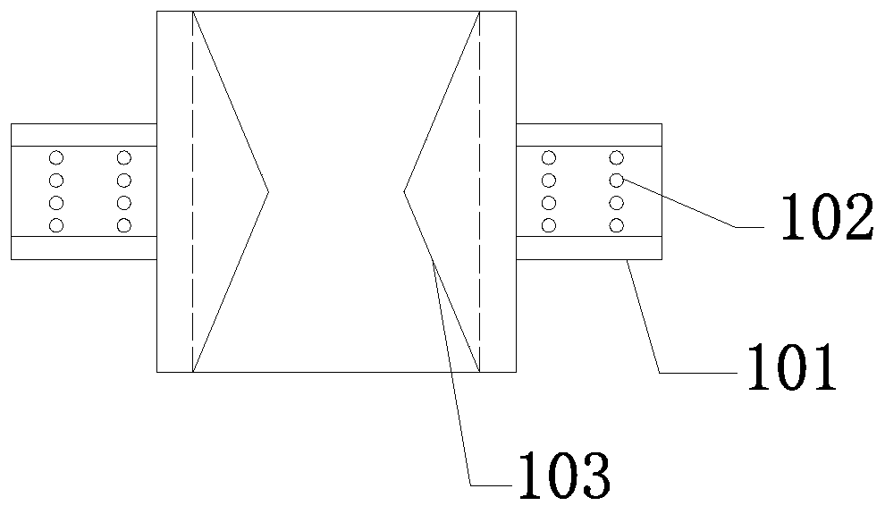 Self-locking fiber reinforced polymer (FRP) profile beam-column joint capable of being fabricated quickly