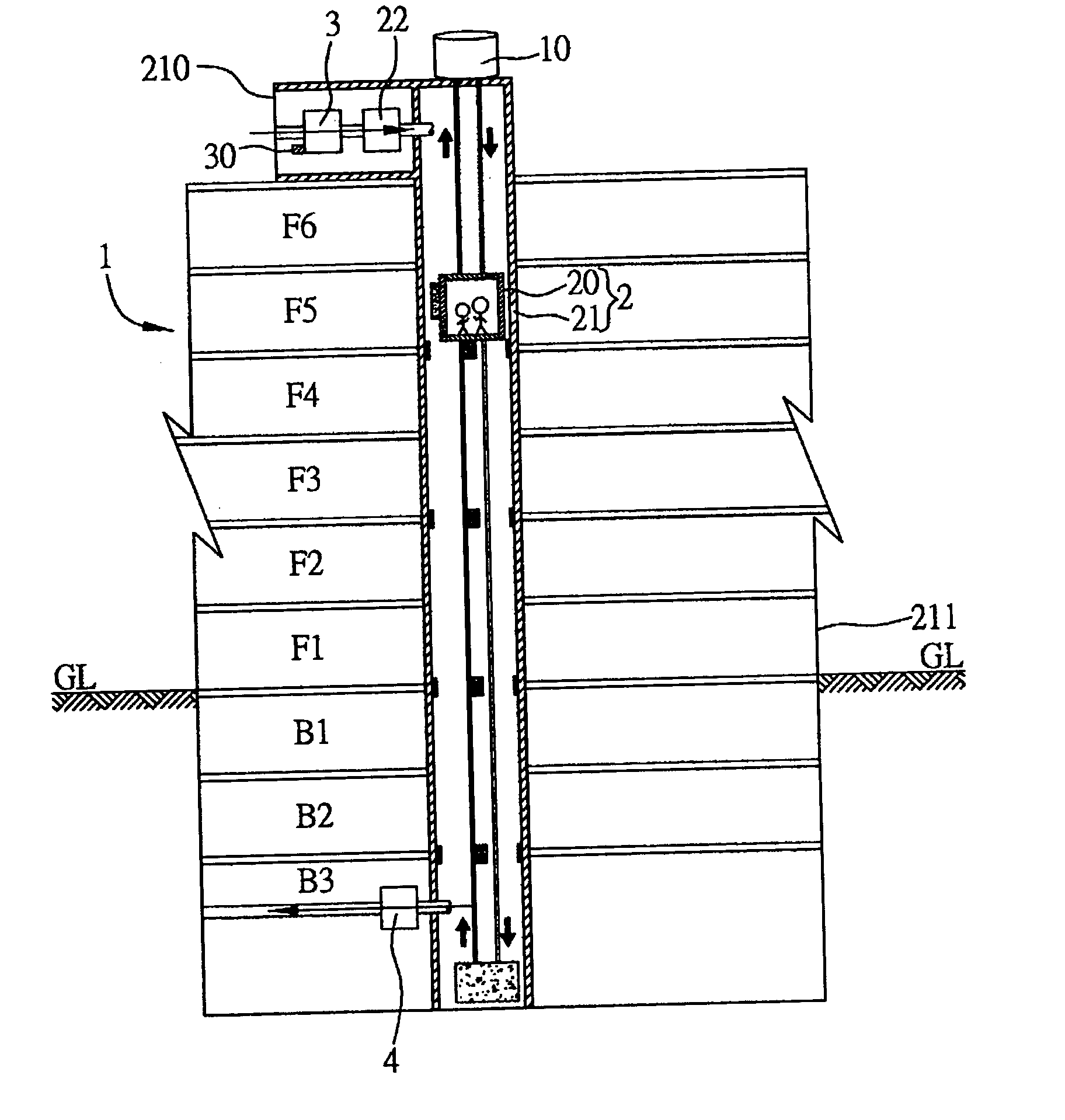 System of enhancing air quality used for buildings