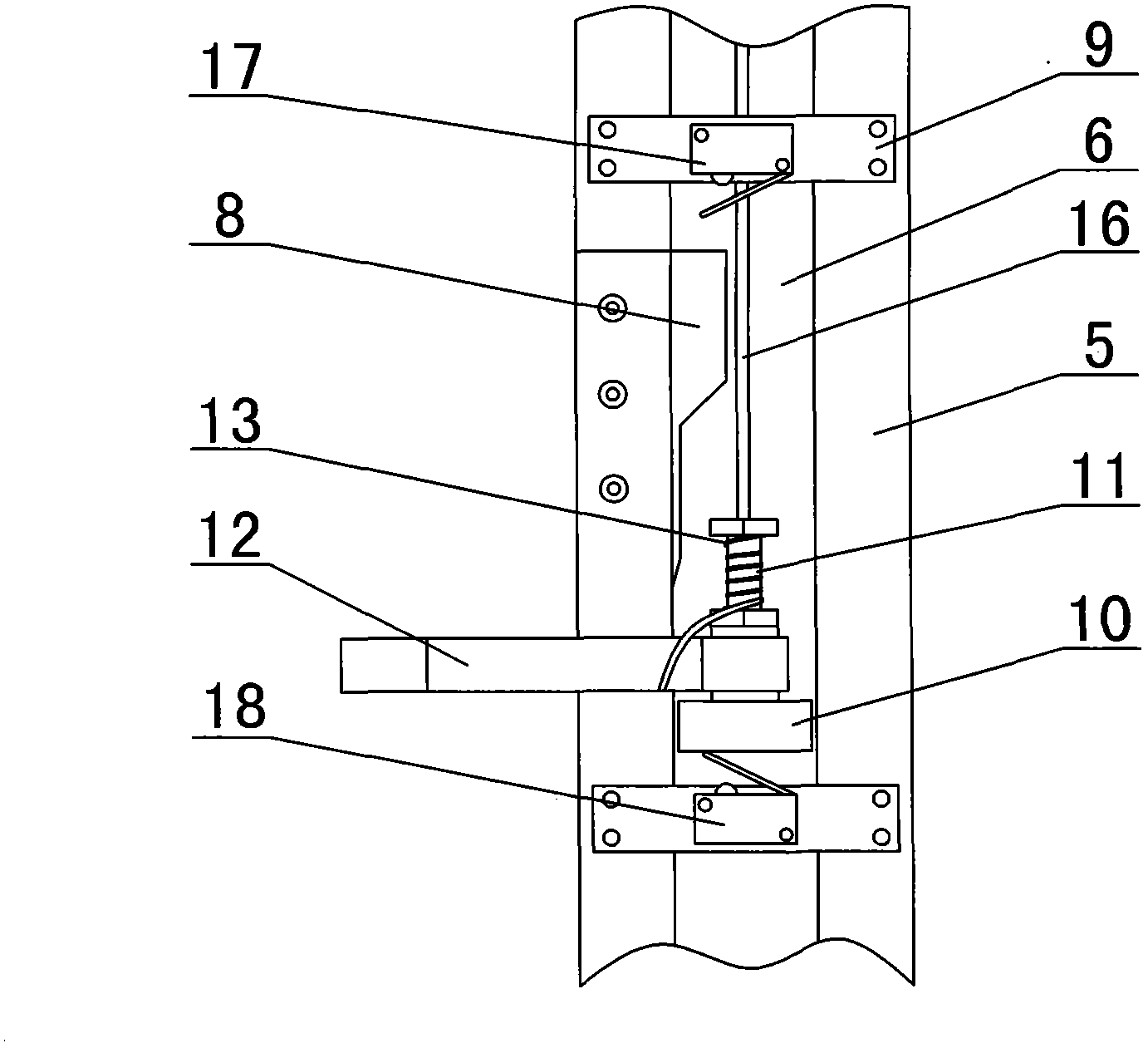 Physical distribution tray stacking support