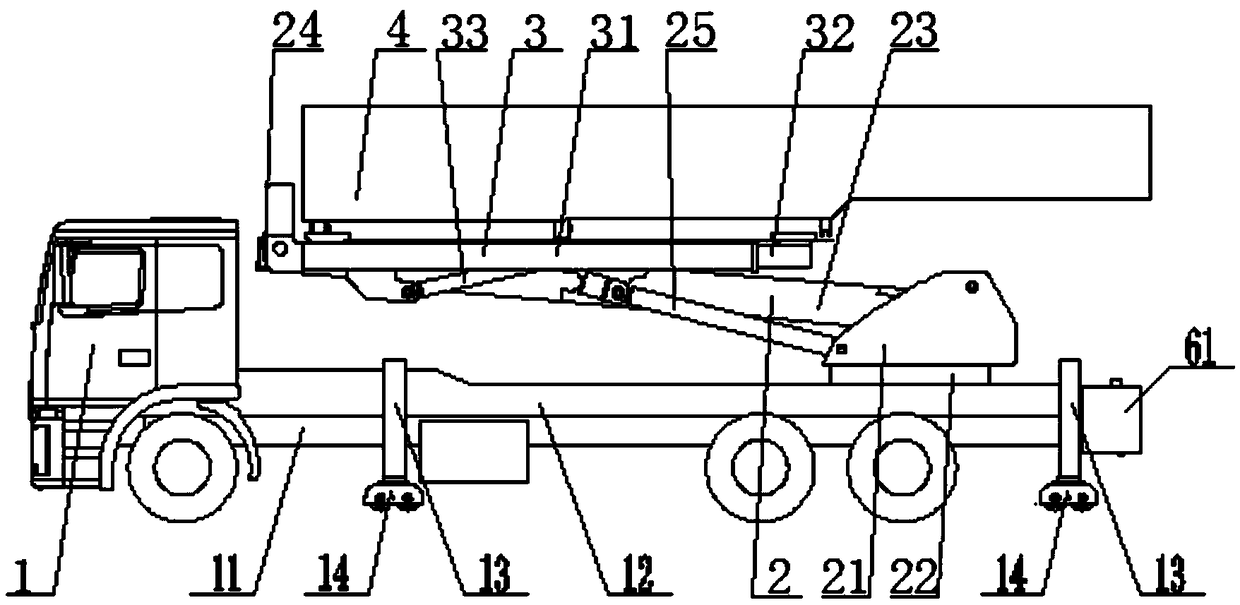 Operating method of multifunctional light operating vehicle based on folding working platform