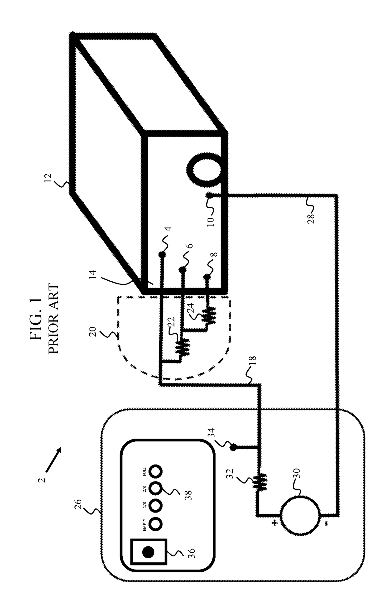 System and method for measuring the level of fluid in a container