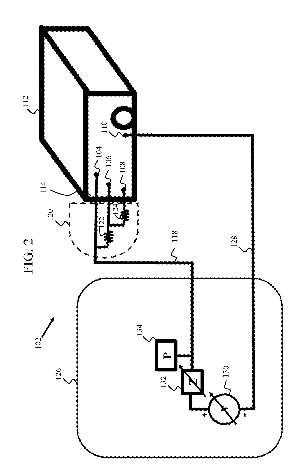 System and method for measuring the level of fluid in a container