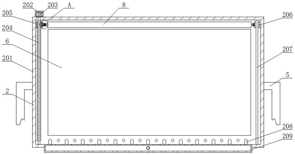 Modularized large lamp box device with heat dissipation mechanism