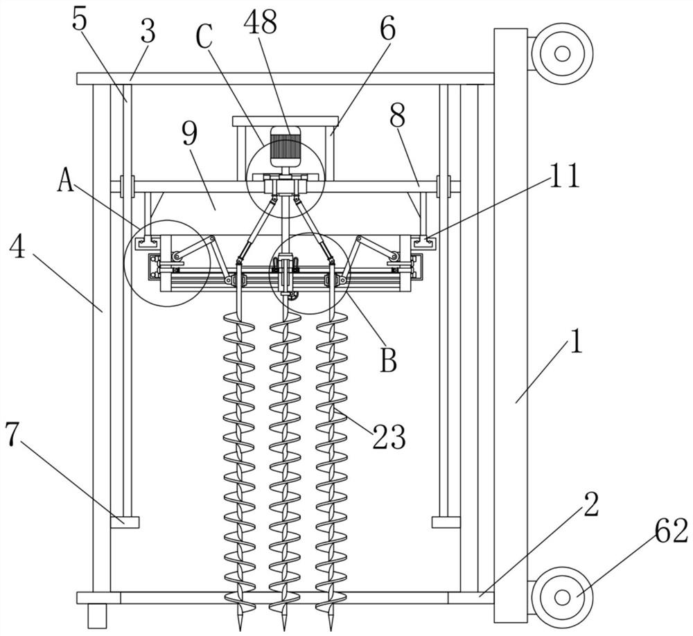 Rapid pit digging device for geological exploration