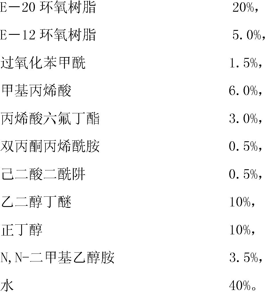 Epoxy emulsion cured at room temperature with high aquosity and weather resistance as well as preparation method of epoxy emulsion