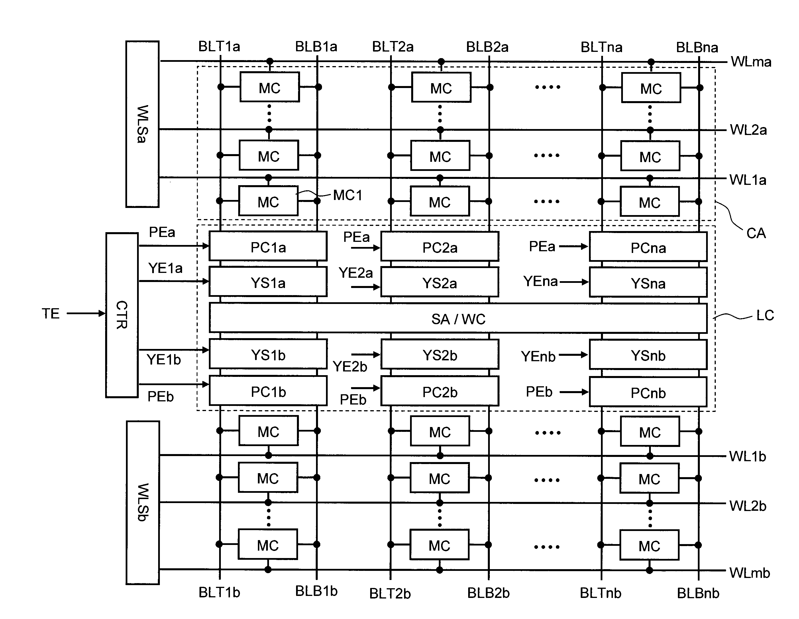 Semiconductor memory device and test method therefor