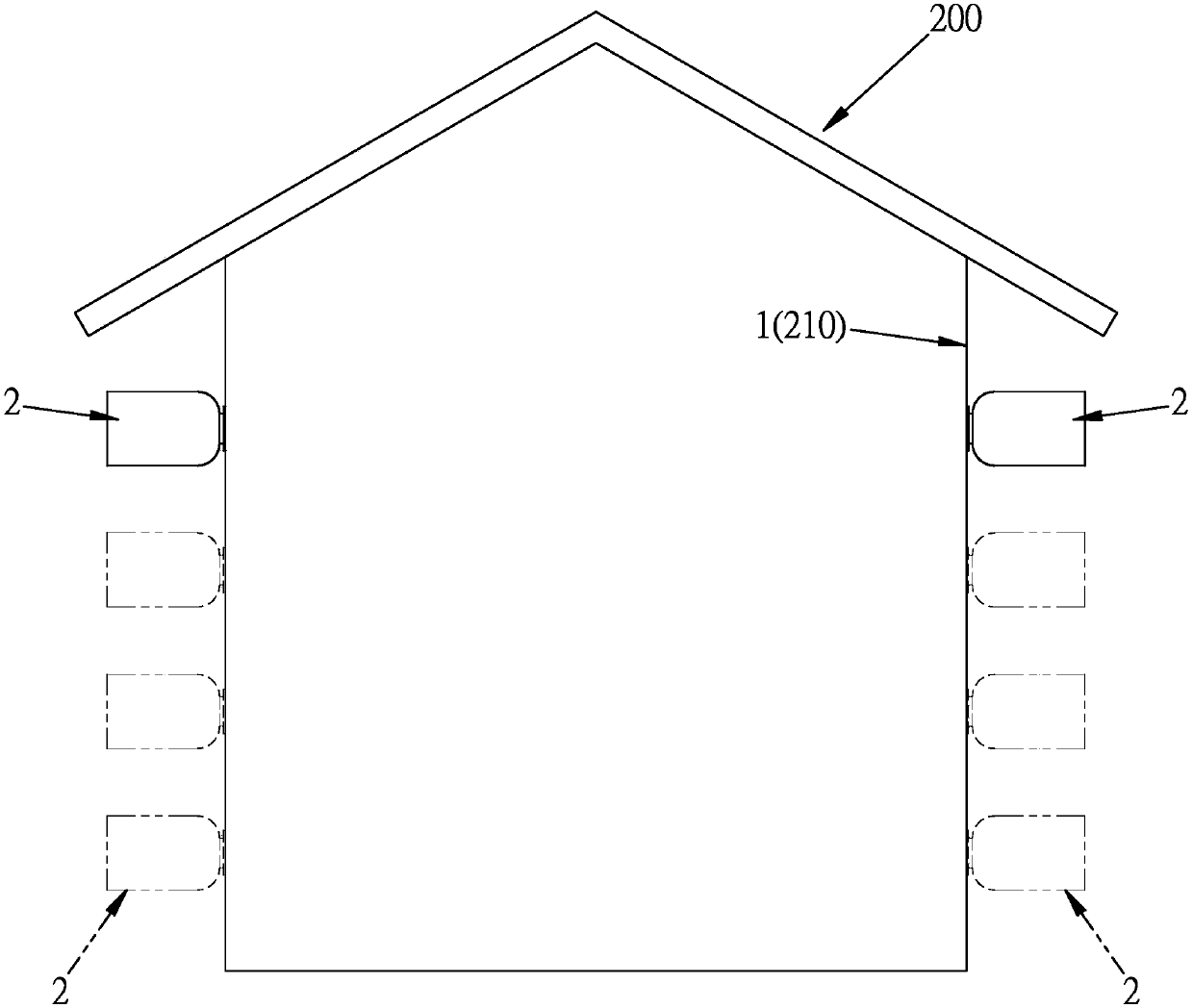 Indoor natural radiating device