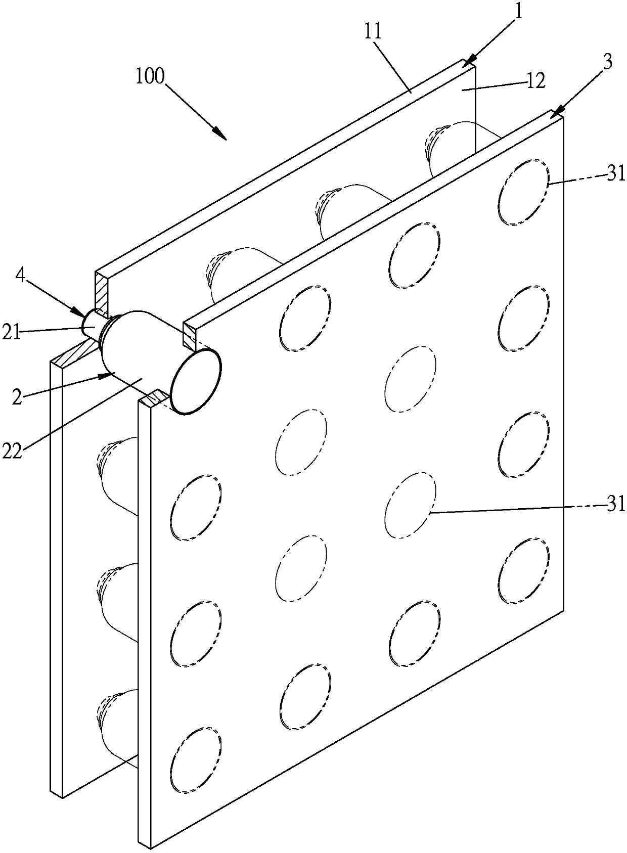 Indoor natural radiating device