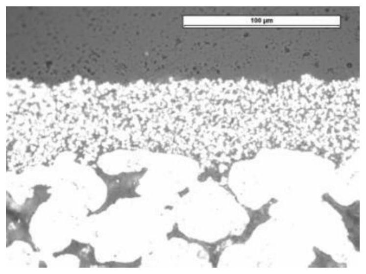 Preparation method of metal film of gradient aperture structure