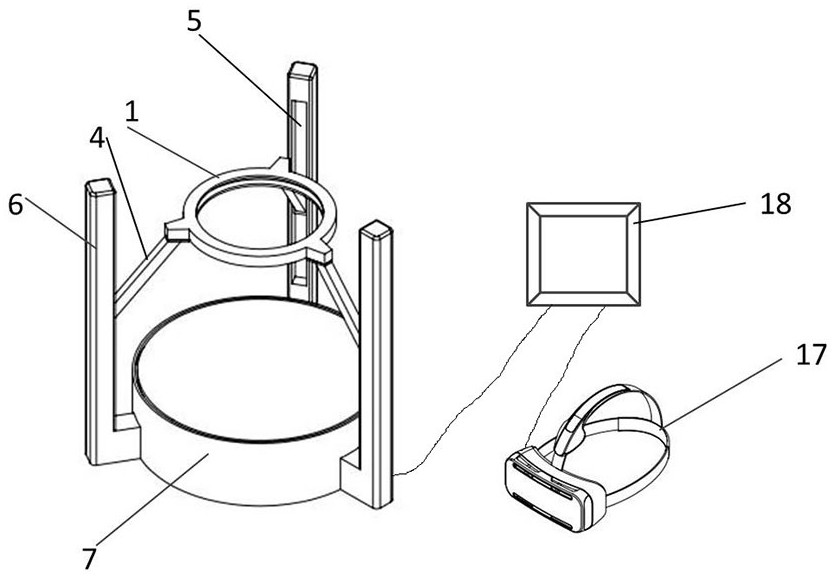 VR universal movement machine with terrain environment simulation function