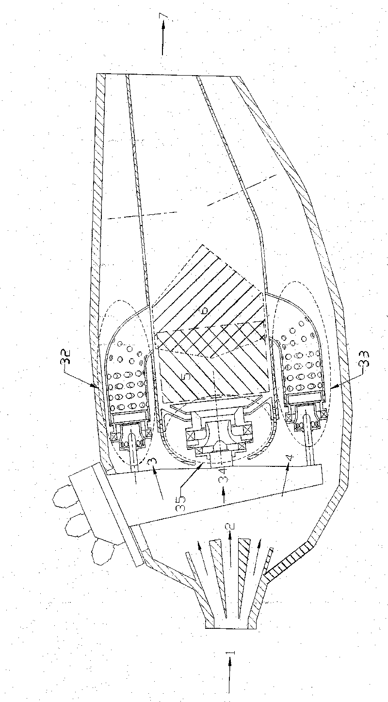 Counter-flow flame combustion chamber