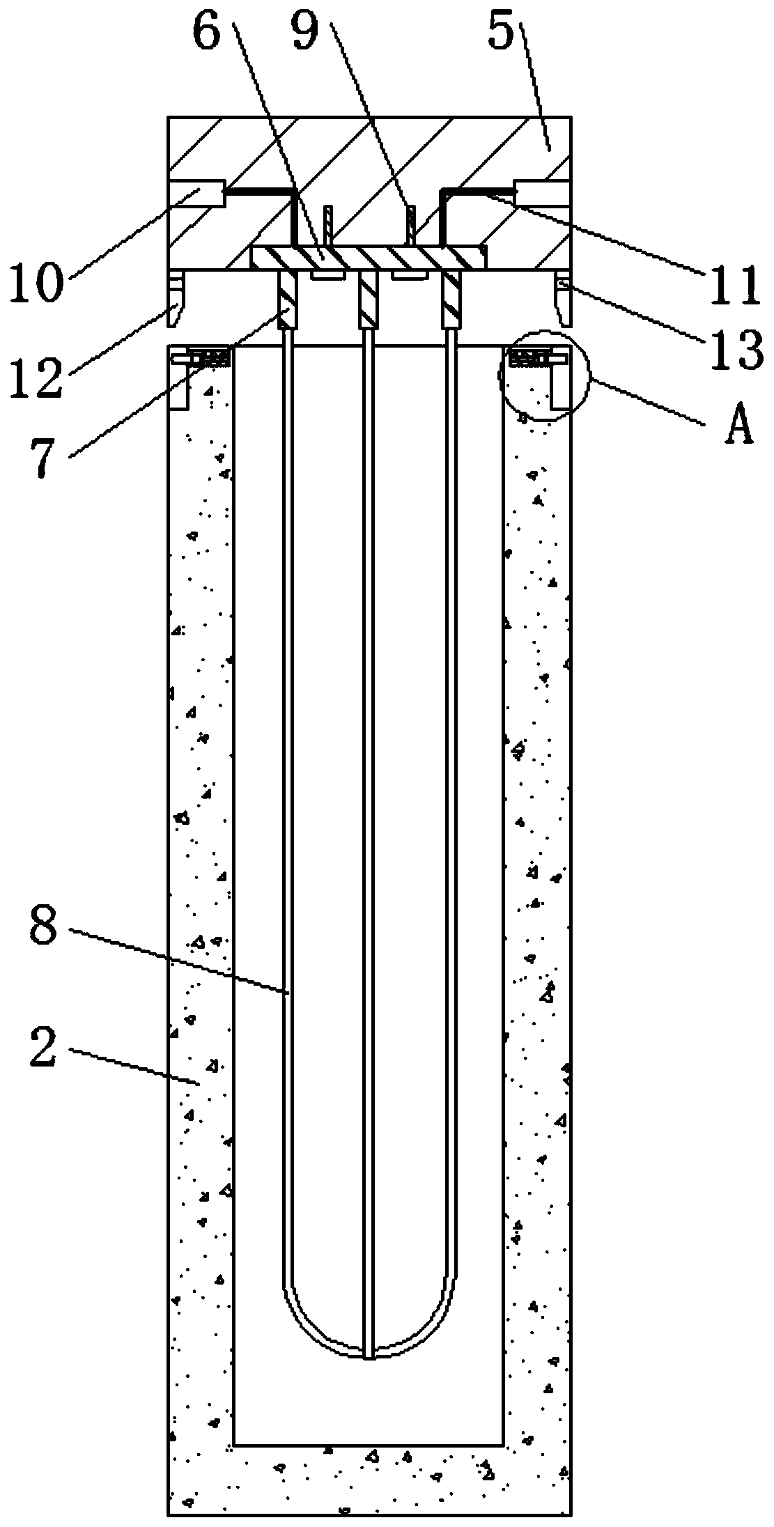 Draw-bar box type inkjet printer center column reserving heating structure