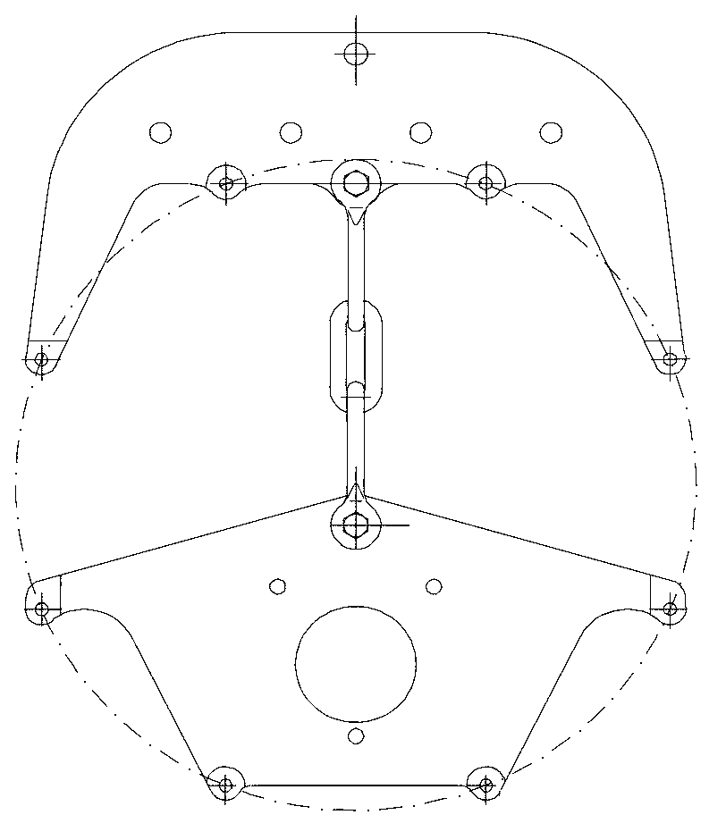 Cross-shaped linking plate for ultra-high voltage (UHV) transmission line