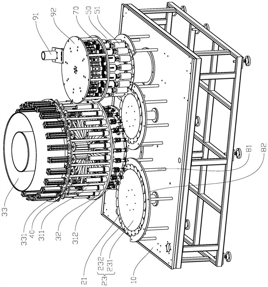 Filling and capping machine