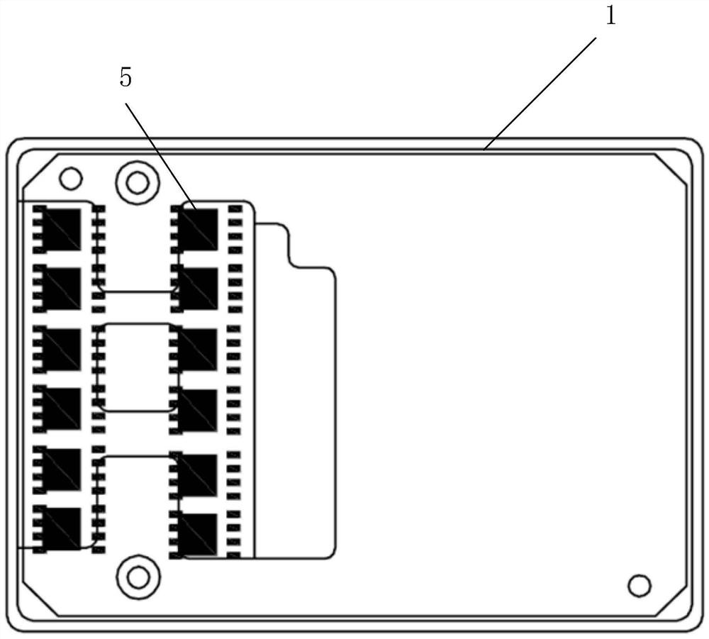 Brushless control panel structure based on plastic package power tube