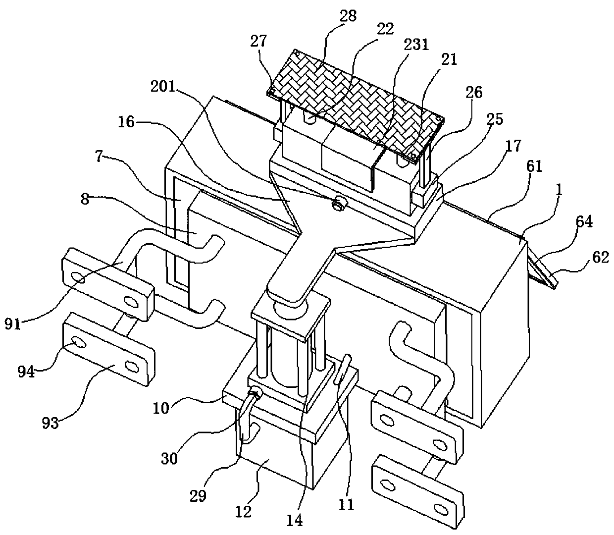 Tungsten ore underground air quality measurement method and device