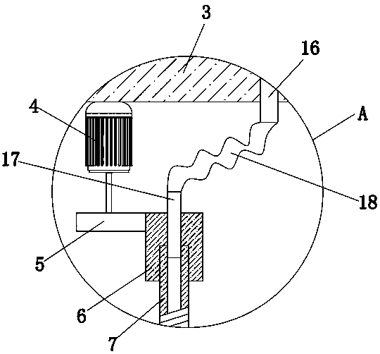 Cleaning device applied to chemical equipment