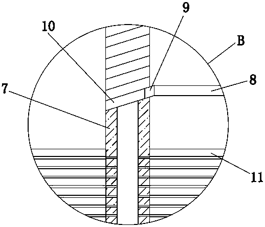 Cleaning device applied to chemical equipment