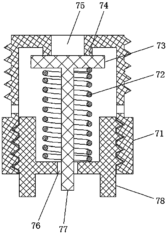 Electromagnetic type separating valve and method for increasing life of oxygen making machine