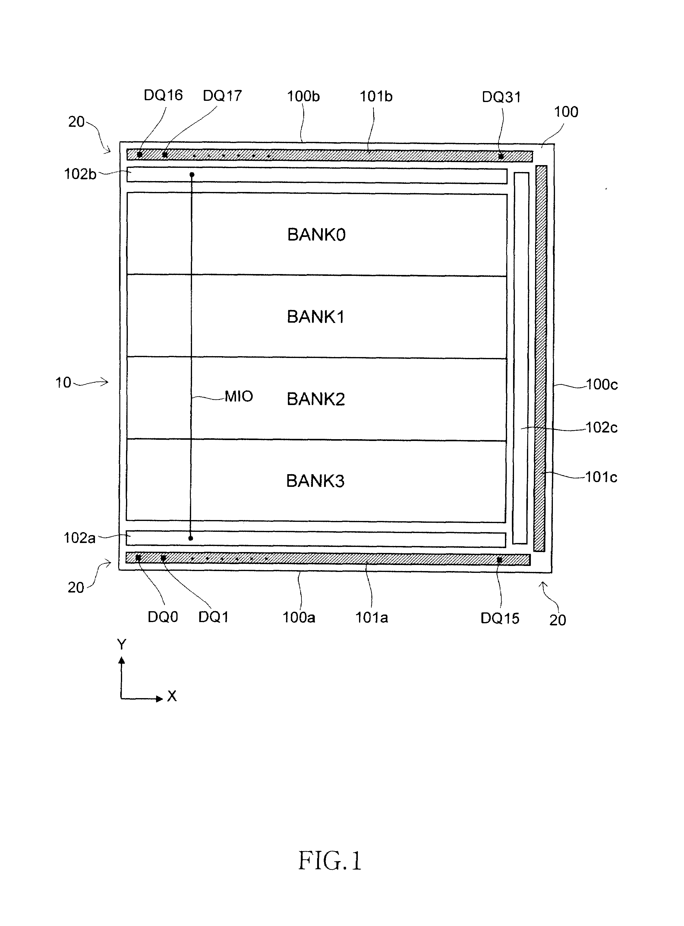 Semiconductor memory device and method with auxiliary I/O line assist circuit and functionality